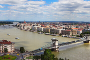 Aerial View of Budapest,Hungary. Wonderful Budapest View from Above.