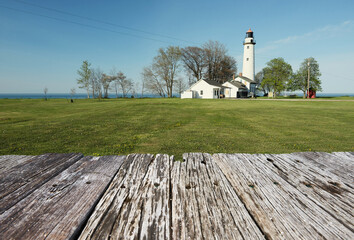Pointe aux Barques Lighthouse, built in 1848