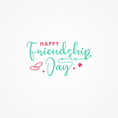 Fototapeta na wymiar Happy Friendship Day Vector Design Illustration For Celebrate Moment