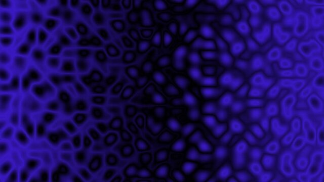 Looped animation background with network. Dark blue abstract, computer generated image, cgi. 
