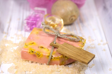 Natural handmade soap, made with fresh ingredients