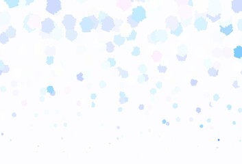 Light Blue, Red vector backdrop with memphis shapes.