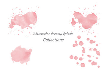 Beautiful Wedding Invitation Card Template Set with Hand Drawn Floral and Leaves