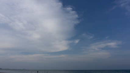 clouds over the sea