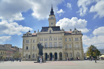 Fototapeta premium The city hall in Novi Sad city in Serbia.