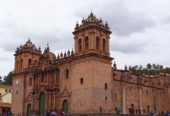 South America, Peru, city of Cusco, Plaza De Armas, Cathedral of Our Lady of the Assumption