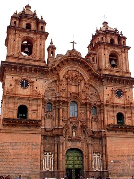 South America, Peru, city of Cusco, Plaza De Armas, Cathedral of Our Lady of the Assumption