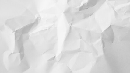 Background of crumpled white paper texture