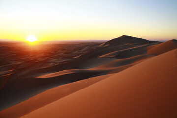 Sonnenuntergang Wüste
