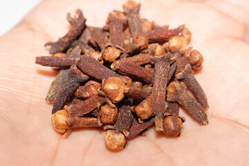 A picture of cloves with white background