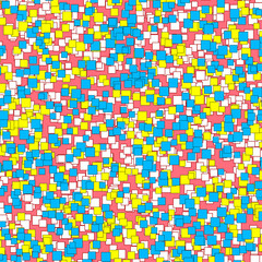 四角を多用した幾何学模様の背景素材