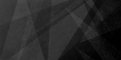 black modern geometric background with triangles for banners, cards, brochures.
