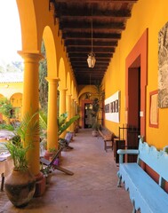old colonial building, Mexico