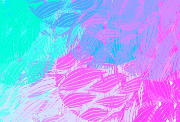 Fototapeta premium Dark Pink, Blue vector background with abstract shapes.