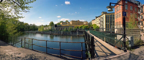 Drags Bron, Norrk&oslash;ping, Motala River, SWEDEN