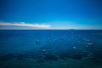 View of the Amalfi Coast, Italy, Europe