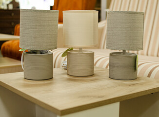 lamp on the table