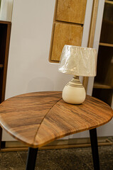 lamp on a table