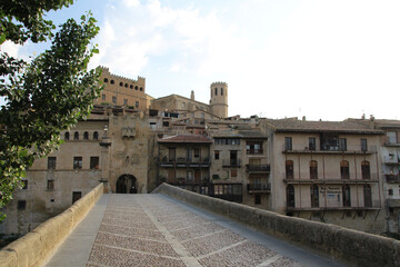 Fototapeta premium view of the old town of Valderrobres