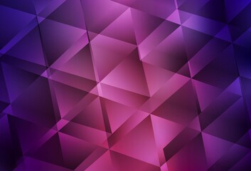 Dark Purple vector polygonal background.