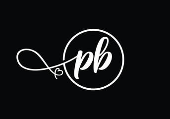 P B Initial Letter Logo design, Graphic Alphabet Symbol for Corporate Business Identity