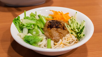 Taiwanese famous snacks of sesame paste noodles