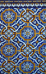 Détail de mur en azulejos à Viana do Castelo, Portugal