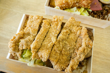 fried pork chop lunch box