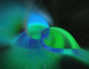 I created a multicolored and abstract twril in an artistic way