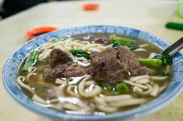 clear stewed beef noodle soup