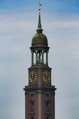 Clock Tower in Hamburg Germany