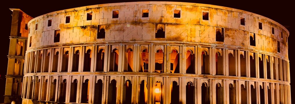 Replica Of Rome Collegium At Seven Wonders Park, Kota District Of Rajasthan State In India