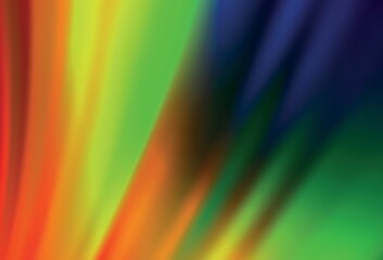 Dark Multicolor vector colorful blur backdrop.
