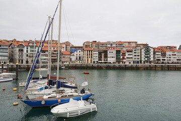 View of the port of Lekeitio in the Basque Country, Spain