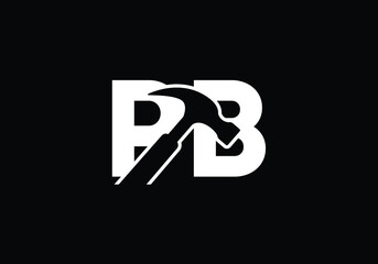 P B Initial Letter Logo design, Graphic Alphabet Symbol for Corporate Business Identity
