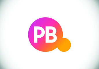 P B Initial Letter Logo design, Graphic Alphabet Symbol for Corporate Business Identity