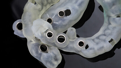 composition of different dental templates for implantation