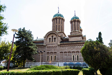 Cathedral of Saint Demetrius,  Romanian Orthodox cathedral.The Metropolitan Cathedral of Craiova. Romania.