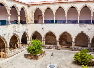 Fototapeta na wymiar Washing cloister (Claustro da Lavagem), Convent of Christ, UNESCO World Heritage Site, Tomar, Ribatejo, Portugal,
