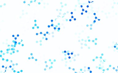 Light BLUE vector backdrop with artificial intelligence data.