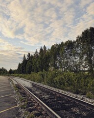 Obraz premium railway in the countryside