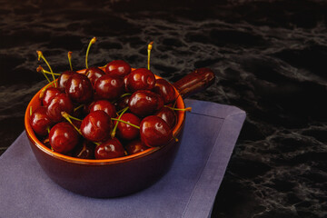 cherries in bowl