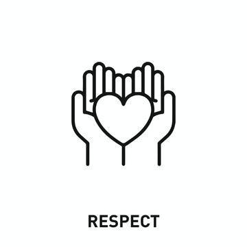 respect icon vector. respect sign symbol for your design	
