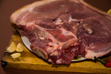 raw pork chops