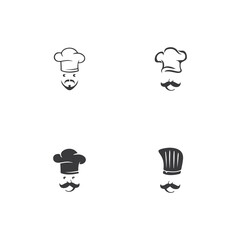Hat chef logo template