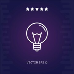 lightbulb vector icon vector illustration