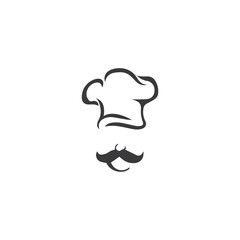 Hat chef logo template