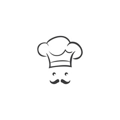 Hat chef logo template