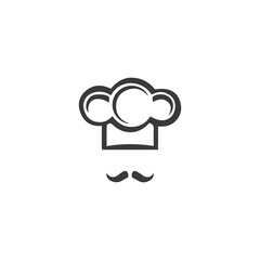 Hat chef logo template