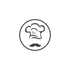 Hat chef logo template